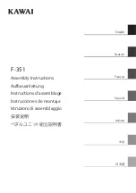 Kawai F-351 Assembly Instructions Manual preview