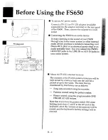 Preview for 4 page of Kawai FS650 Owner'S Manual