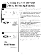 Preview for 10 page of Kawai FS650 Owner'S Manual