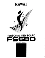 Kawai FS680 Owner'S Manual preview