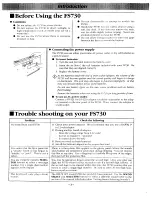 Preview for 5 page of Kawai FS730 Owner'S Manual