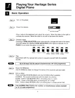 Preview for 8 page of Kawai Heritage 1000 Owner'S Manual