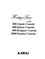 Preview for 1 page of Kawai Heritage 200 Owner'S Manual