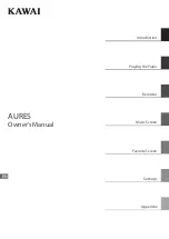 Предварительный просмотр 1 страницы Kawai K-500 Aures Owner'S Manual