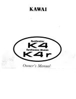 Kawai K4R Owner'S Manual preview
