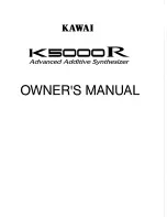 Kawai K5000R Owner'S Manual preview