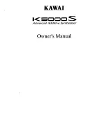 Preview for 1 page of Kawai K5000S Owner'S Manual