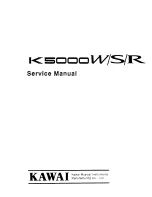 Kawai K5000W Service Manual preview