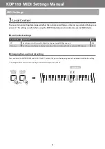 Preview for 5 page of Kawai KDP110 Setting Manual