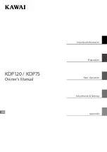 Предварительный просмотр 1 страницы Kawai KDP120 Owner'S Manual