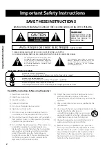 Предварительный просмотр 2 страницы Kawai KDP120 Owner'S Manual