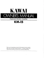 Kawai Keyboard Monitor Amplifier KM-15 Owner'S Manual preview
