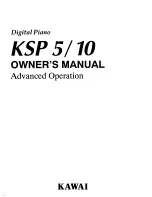 Kawai KSP 5 Owner'S Manual предпросмотр