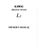 Kawai L1-LDS Owner'S Manual предпросмотр