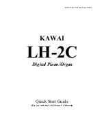 Kawai LH-2C Quick Start Manual предпросмотр