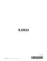 Предварительный просмотр 136 страницы Kawai MP11 Owner'S Manual