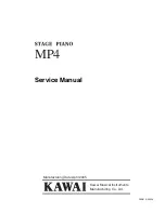 Предварительный просмотр 1 страницы Kawai MP4 Service Manual