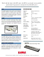 Preview for 2 page of Kawai MP4 Specification