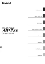 Kawai MP7SE Owner'S Manual preview