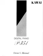 Preview for 1 page of Kawai P351 Owner'S Manual