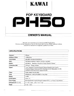 Kawai PH50 Owner'S Manual предпросмотр