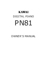 Предварительный просмотр 1 страницы Kawai PN81 Owner'S Manual