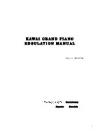 Предварительный просмотр 1 страницы Kawai SK-7 Regulation Manual