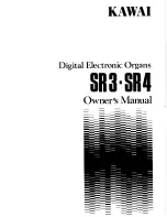 Предварительный просмотр 1 страницы Kawai SR3 Owner'S Manual