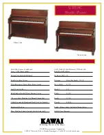 Предварительный просмотр 2 страницы Kawai U S T - 8 C Specifications