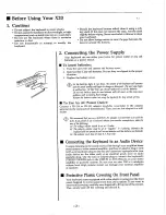 Preview for 3 page of Kawai X20 Owner'S Manual