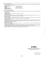 Preview for 12 page of Kawai X30 Owner'S Manual