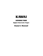 Kawai XR7000 Owner'S Manual preview