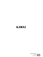 Preview for 140 page of Kawai Z1000 Owner'S Manual