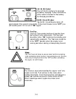 Preview for 17 page of KAWASHIMA PRO2000i Operating Instructions And Manual