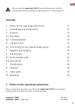 Preview for 2 page of KaWeCo Mamivac EASY Operating Instructions Manual