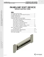 KAWNEER PANELINE Service Instructions Manual предпросмотр