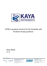 Preview for 1 page of Kaya Instruments GPIO Data Book