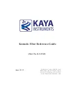 Kaya Instruments Komodo Fiber Reference Manual preview