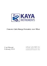 Preview for 1 page of Kaya Instruments KY-CL2F-D User Manual