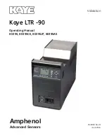 Предварительный просмотр 1 страницы Kaye LTR -90 Operating Manual