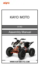 KAYO MOTO A180 Assembly Manual preview