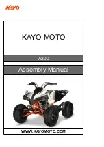 KAYO MOTO A200 Assembly Manual предпросмотр