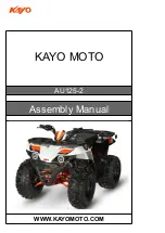 Preview for 1 page of KAYO MOTO AU125-2 Assembly Manual