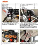 Preview for 3 page of KAYO MOTO K6EFI Assembly Manual