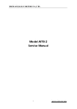 Preview for 1 page of KAYO MOTOR AY70-2 Service Manual