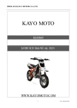 KAYO MOTOR KMB60 2021 Service Manual preview