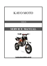 Preview for 1 page of KAYO MOTOR TD125 Service Manual