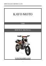 Предварительный просмотр 1 страницы KAYO MOTOR TS90 Service Manual