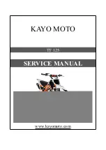 KAYO MOTOR TT 125 Service Manual preview