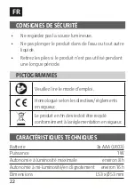 Предварительный просмотр 22 страницы Kayoba 021773 Operating Instructions Manual